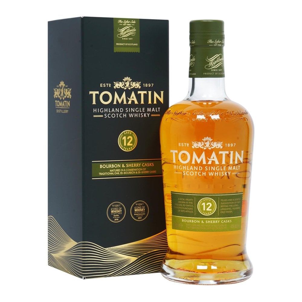 Tomatin 12 Year Old –  Bourbon & Sherry Casks