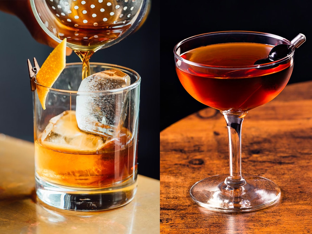 Opinions Vary: Old Fashioned vs. Manhattan