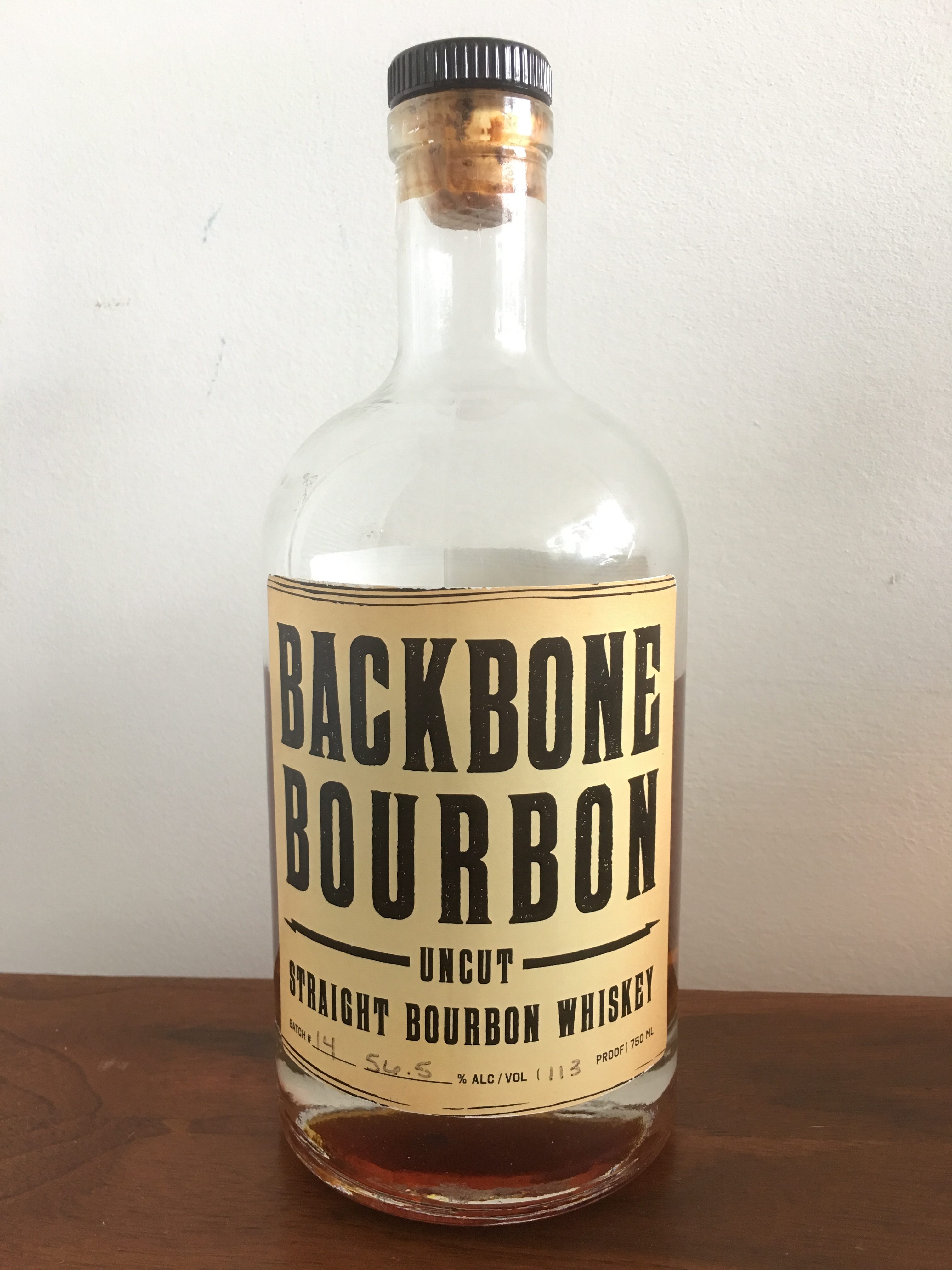backbone bourbon prime back label
